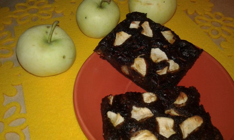 Ciasto cukiniowo - papierówkowe z czekoladą