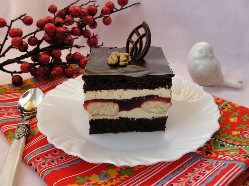 Ciasto Cygan z galaretką Ciasto Cygan z galaretką