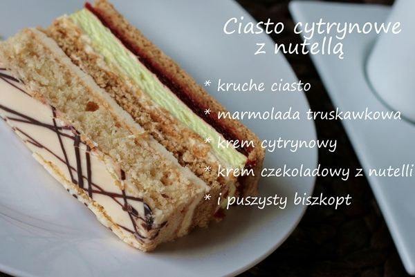 Ciasto cytrynowe z nutellą Ciasto cytrynowe z nutellą