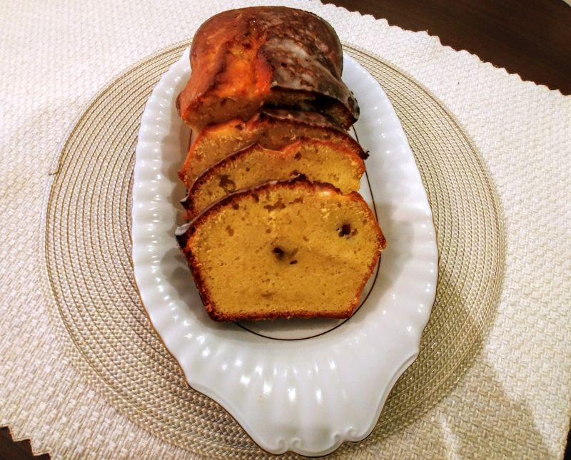 Ciasto cytrynowe z rabarbarem