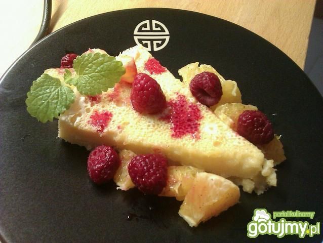 ciasto cytrynowe z sał. malin/ pomaran