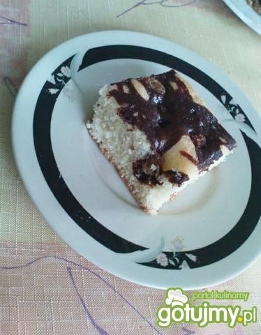 Ciasto czarno-białe z rodzynkami