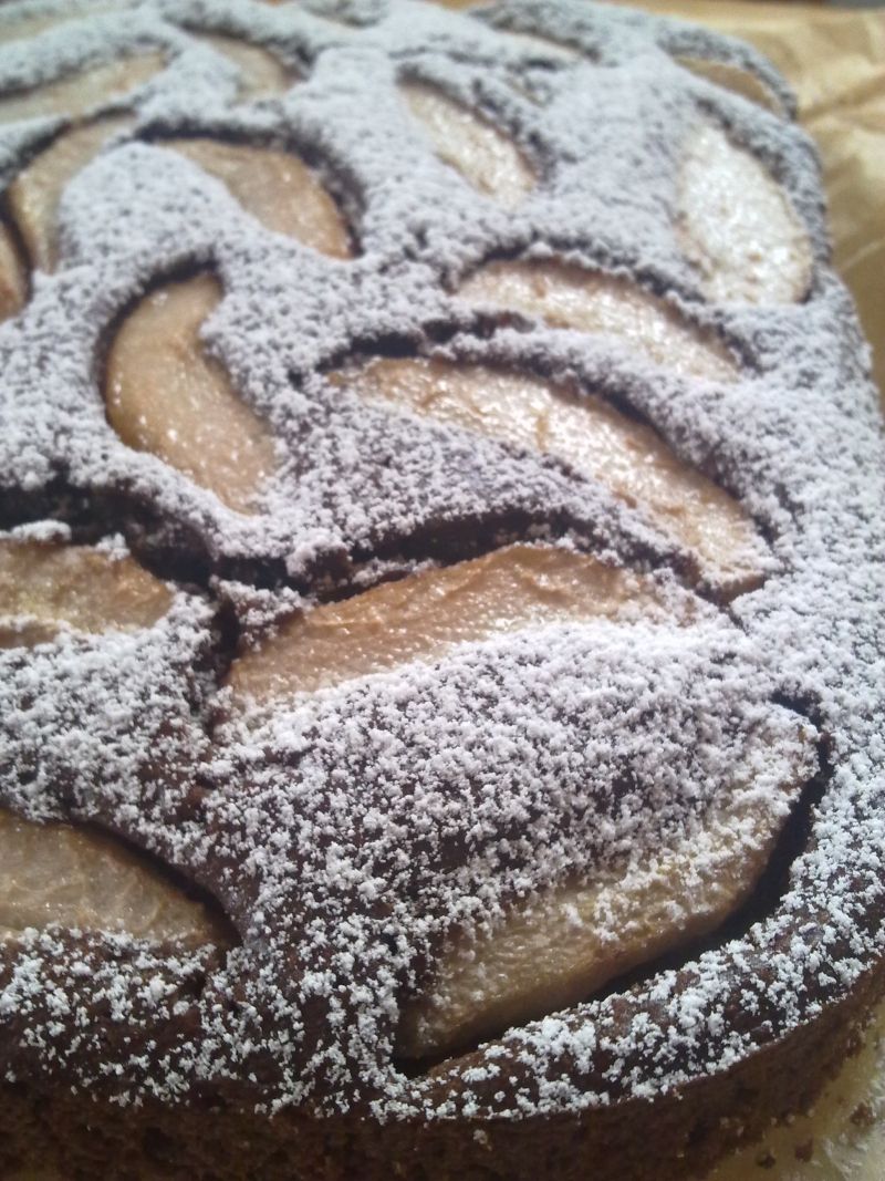 Ciasto czekoladowe z gruszkami