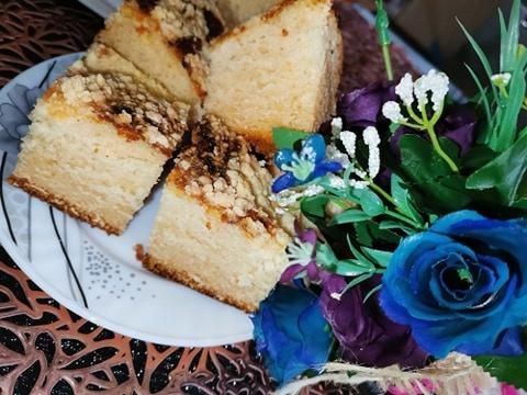 Ciasto drożdżowe dla leniwych z twarogiem