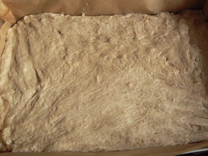 Ciasto drożdżowe pszenno-orkiszowe ze śliwkami