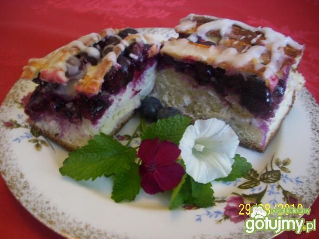 Ciasto drożdzowe z borówką amerykańską