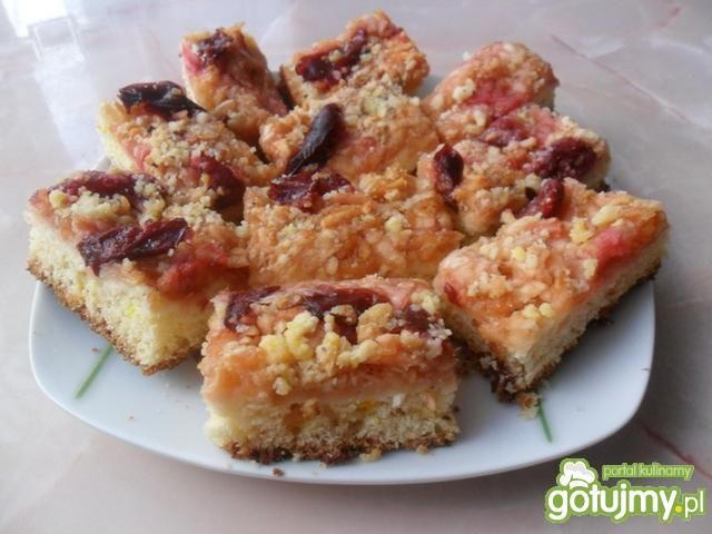 Ciasto drożdżowe z owocami Ciasto drożdżowe z owocami