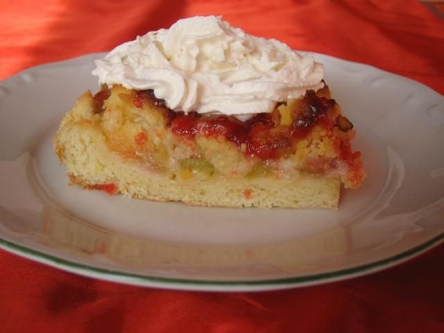 Ciasto drozdzowe z rabarbarem Ciasto drozdzowe z rabarbarem