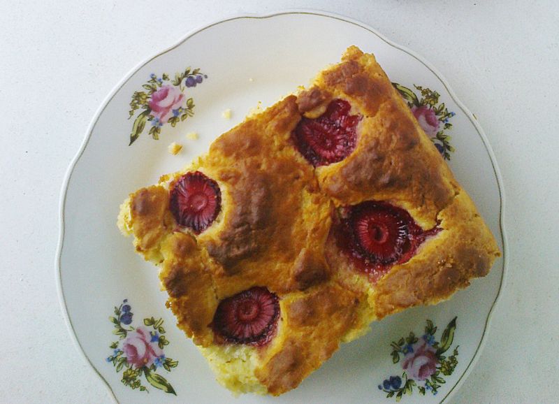 Ciasto drożdżowe z truskawkami Ciasto drożdżowe z truskawkami