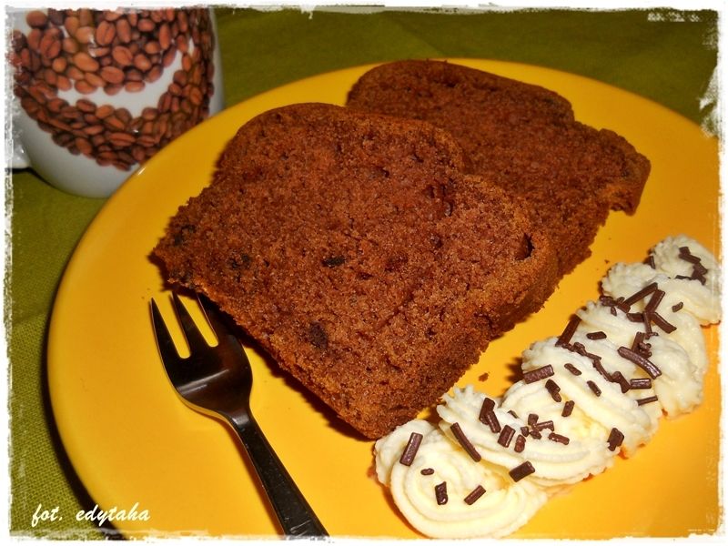 Ciasto dyniowe z czekoladowymi kropelkami Ciasto dyniowe z czekoladowymi kropelkami