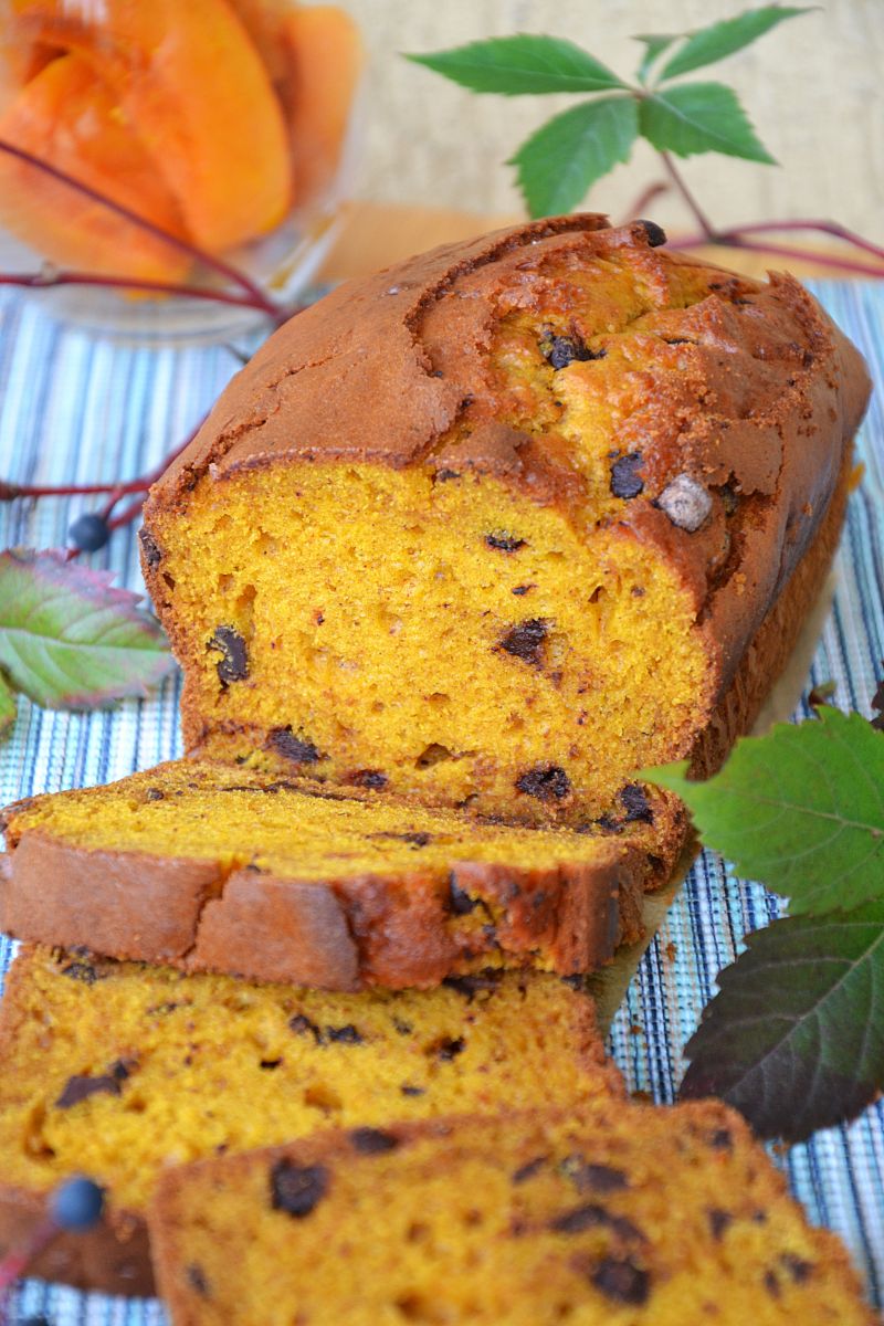 Ciasto dyniowe z kawałkami czekolady