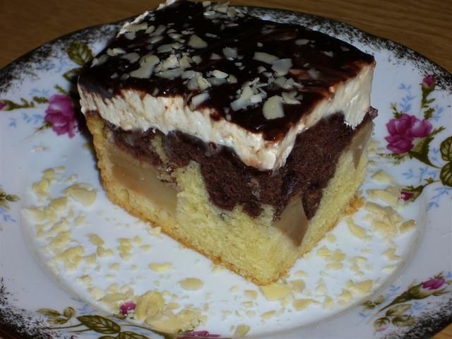 Ciasto fale dunaju z gruszką Ciasto fale dunaju z gruszką