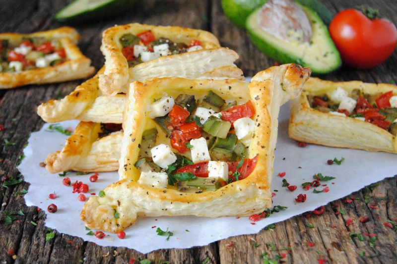 Ciasto francuskie z awokado Ciasto francuskie z awokado