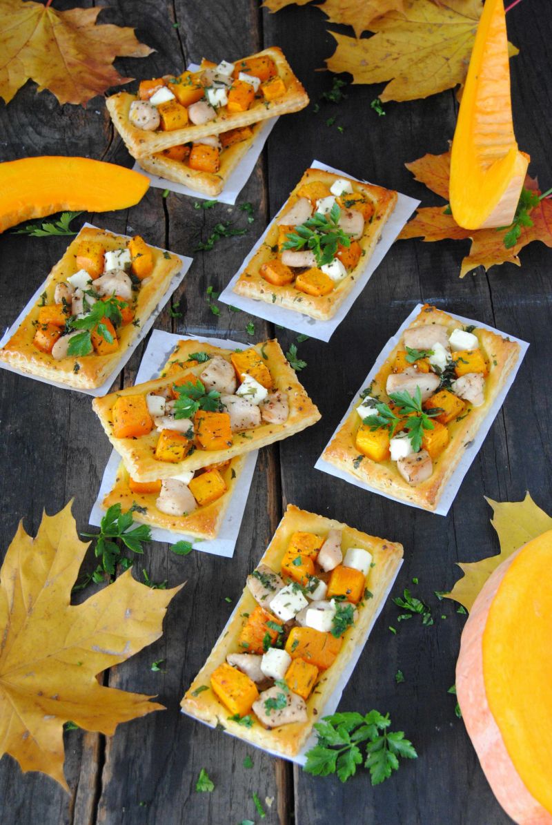 Ciasto francuskie z dynią Ciasto francuskie z dynią