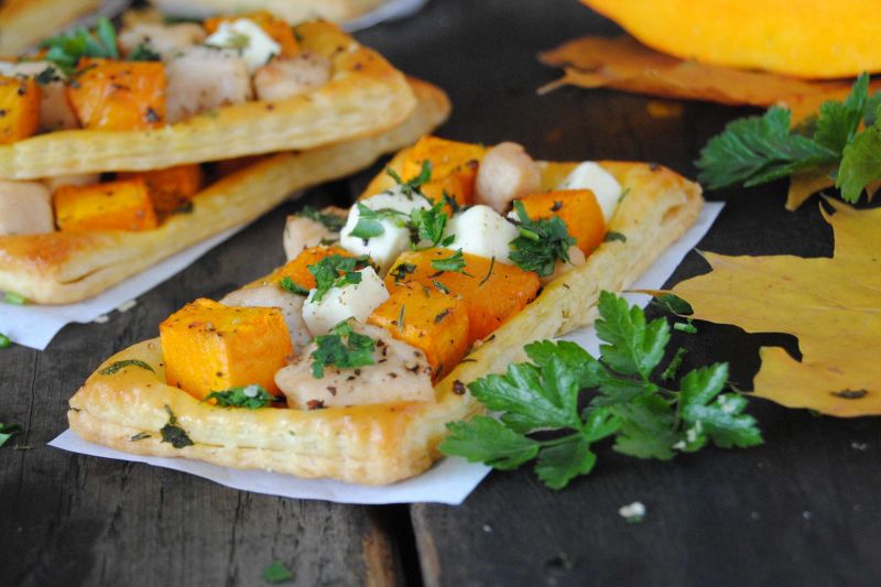 Ciasto francuskie z dynią Ciasto francuskie z dynią