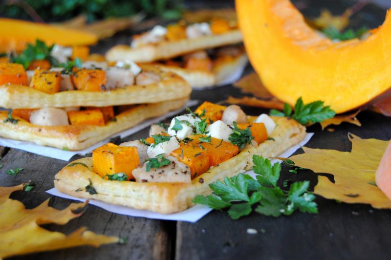 Ciasto francuskie z dynią Ciasto francuskie z dynią