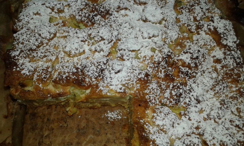 Ciasto gruszkowo - rabarbarowe Ciasto gruszkowo - rabarbarowe