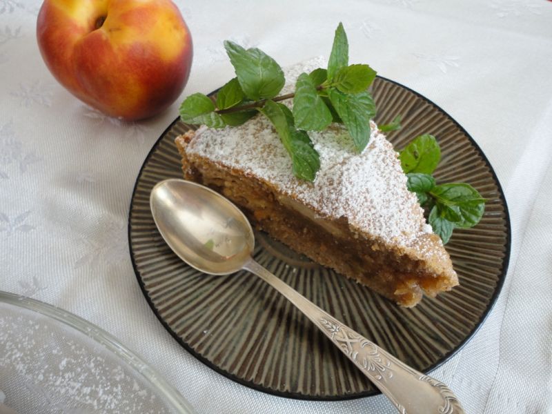 Ciasto imbirowo-cynamonowe z brzoskwinią