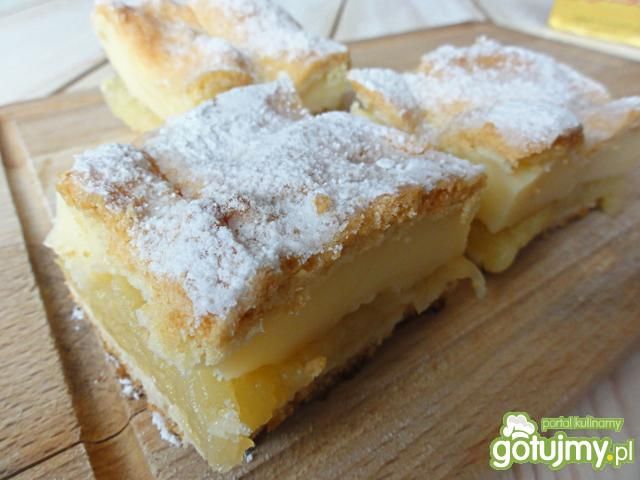 Ciasto jabłkowo- budyniowe