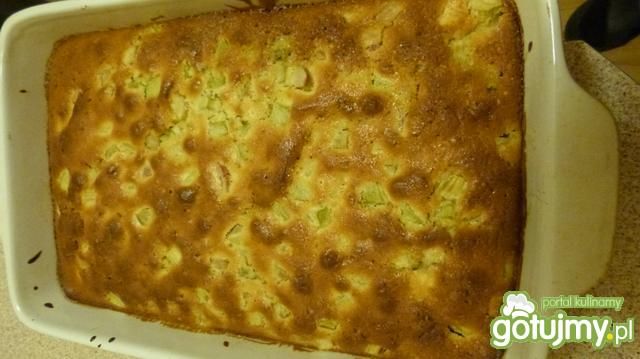 Ciasto jabłkowo-rabarbarowe