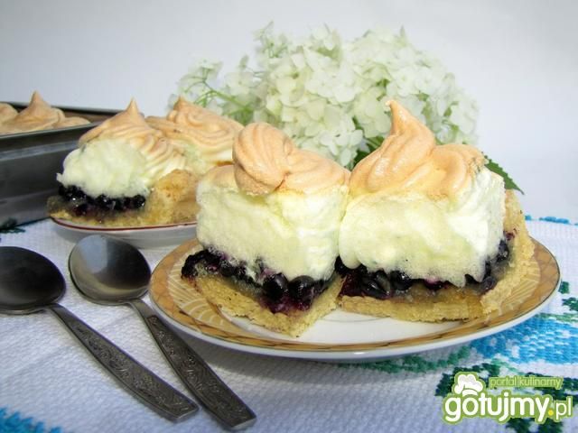 Ciasto jagodowe z bezą