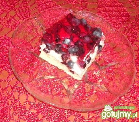 Ciasto jagodowe z masa budyniową