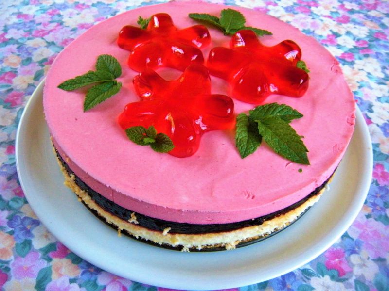 Ciasto jagodowo-truskawkowe