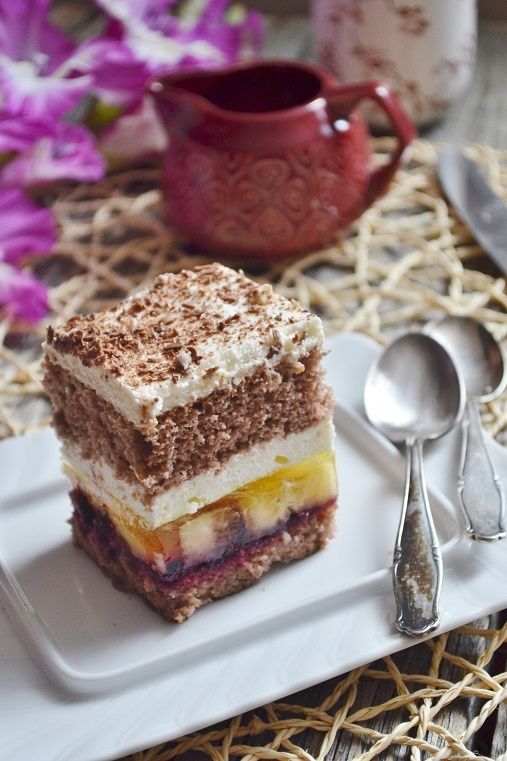 Ciasto Jamajka z bananami Ciasto Jamajka z bananami