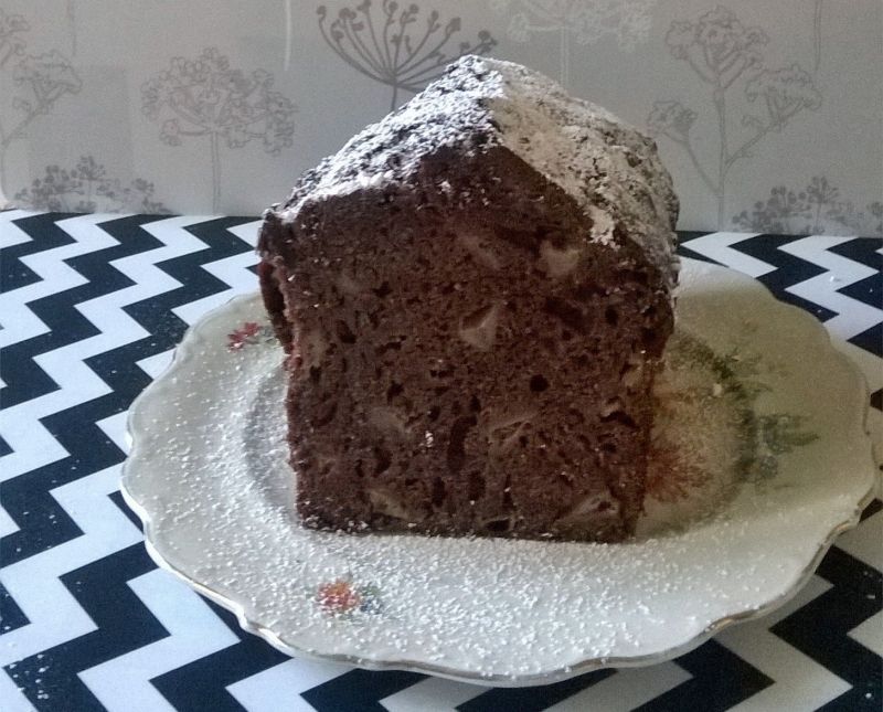 Ciasto kakaowe z jabłkami Ciasto kakaowe z jabłkami