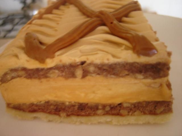 Ciasto kakaowe z kremem toffi Ciasto kakaowe z kremem toffi