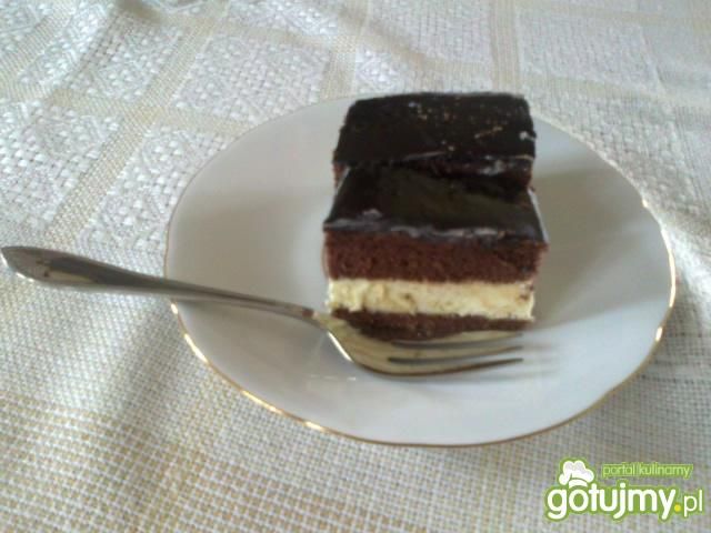 Ciasto kakaowe z masą mleczną