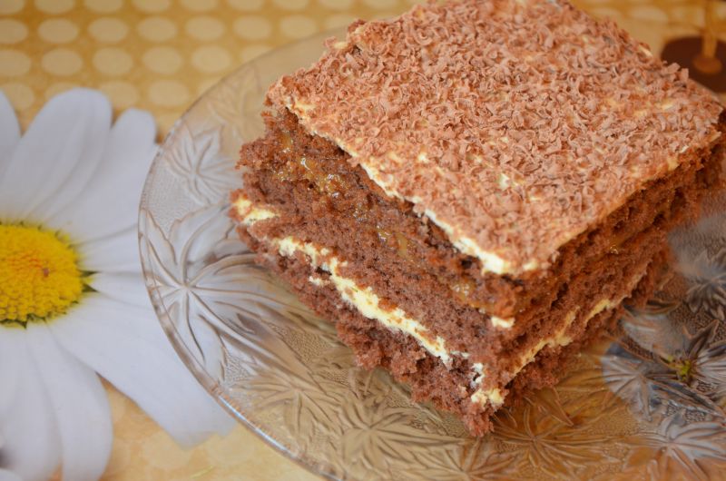 Ciasto kakaowe z masą toffi Ciasto kakaowe z masą toffi