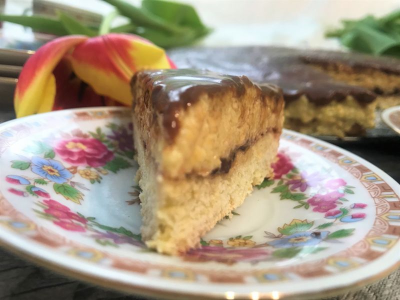 Ciasto "Kinder Czekolada" z jaglanym kremem