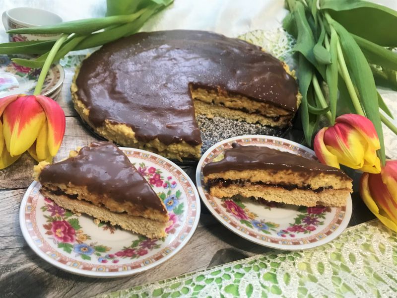 Ciasto "Kinder Czekolada" z jaglanym kremem