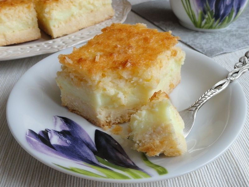Ciasto kokosowo-budyniowe Ciasto kokosowo-budyniowe