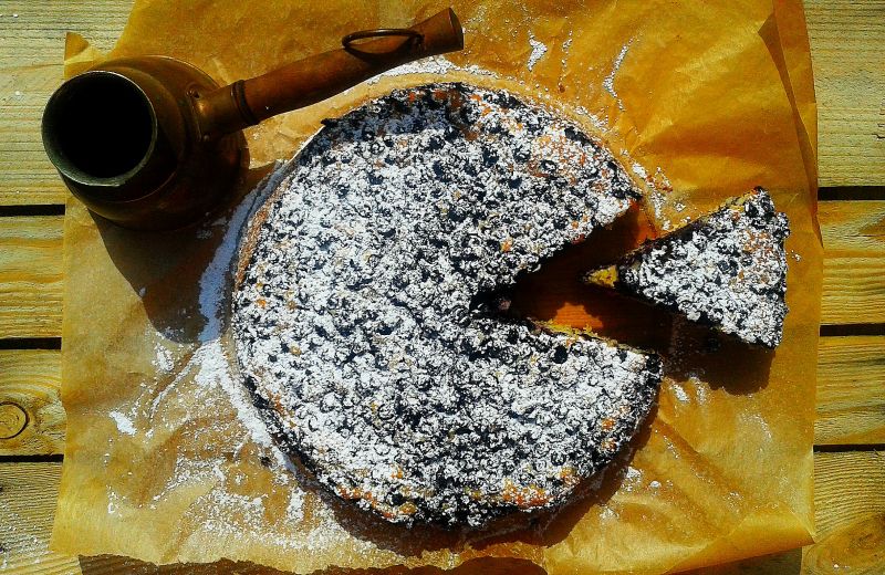 Ciasto kokosowo-jagodowe Ciasto kokosowo-jagodowe
