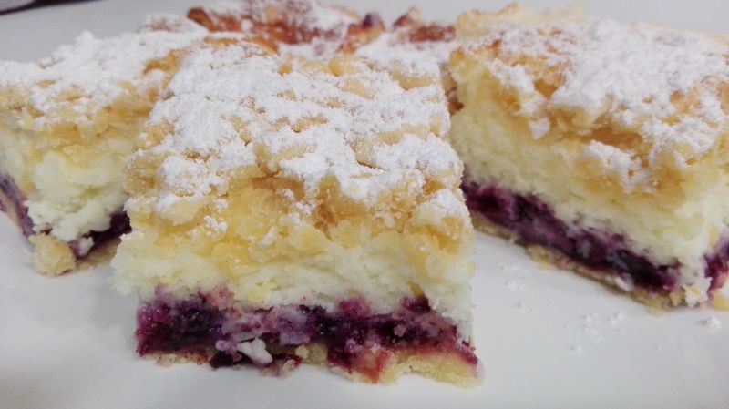 Ciasto kokosowo-jagodowe