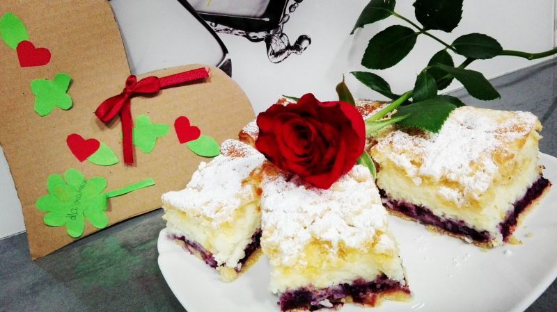 Ciasto kokosowo-jagodowe