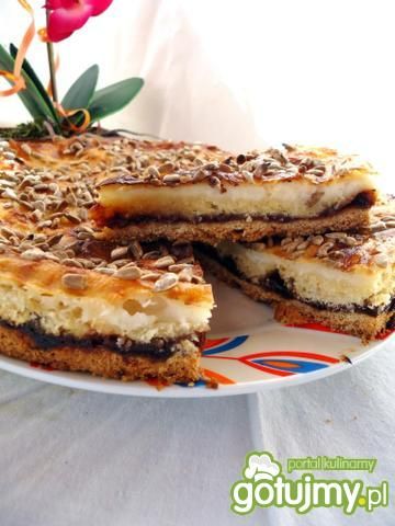 Ciasto Kokosowo-Powidłowe 