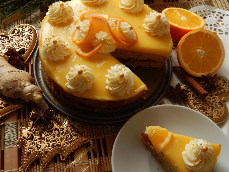 Ciasto korzenne z pomarańczami Ciasto korzenne z pomarańczami