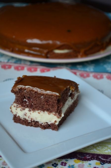 Ciasto krówka z kremem