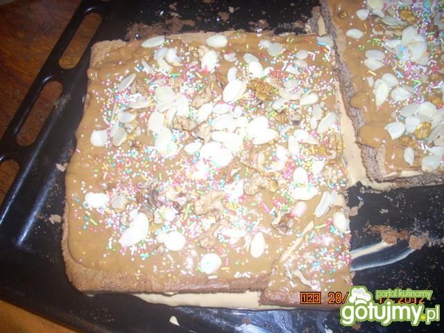 Ciasto krówkowe na dużą blachę Ciasto krówkowe na dużą blachę