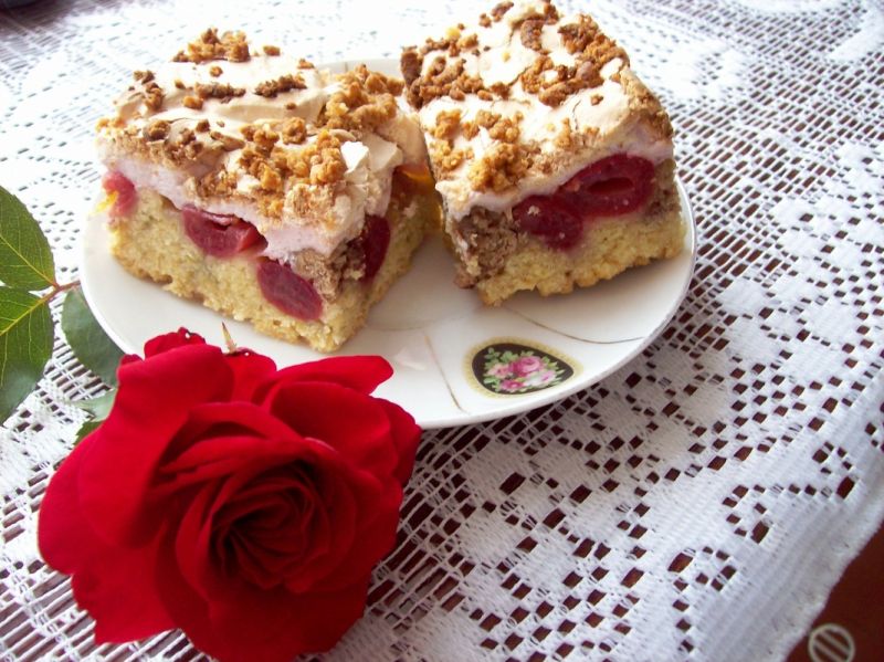 Ciasto kruche z czereśniami