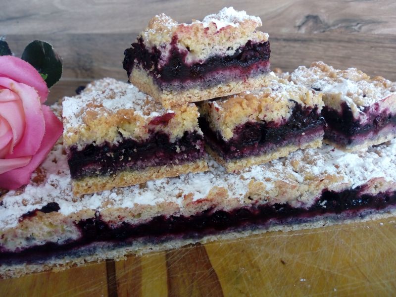 Ciasto kruche z jagodami