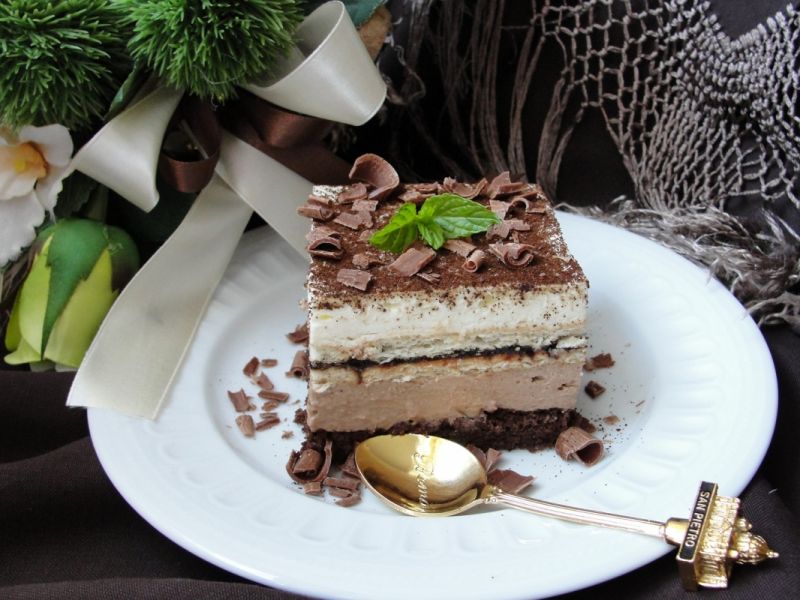 Ciasto kubanka z bitą śmietaną