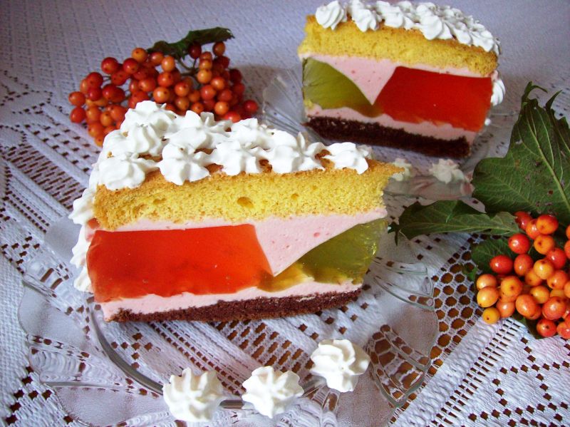 Ciasto letnie z galaretką Ciasto letnie z galaretką