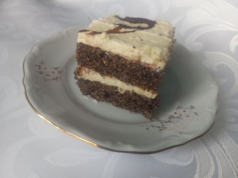 Ciasto makowe z kremem