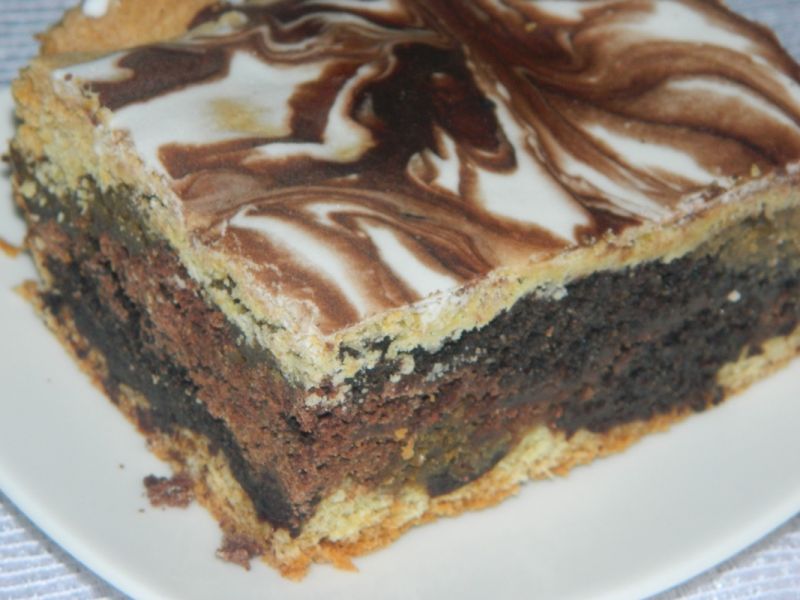 Ciasto makowo-orzechowe