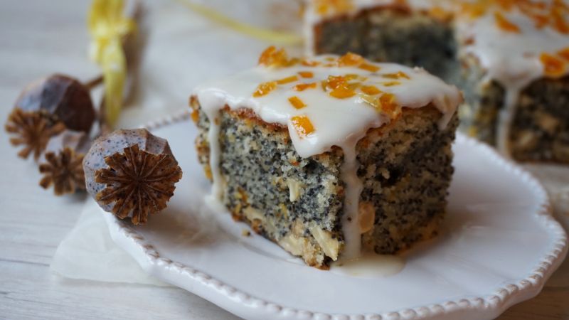 Ciasto makowo-pomarańczowe