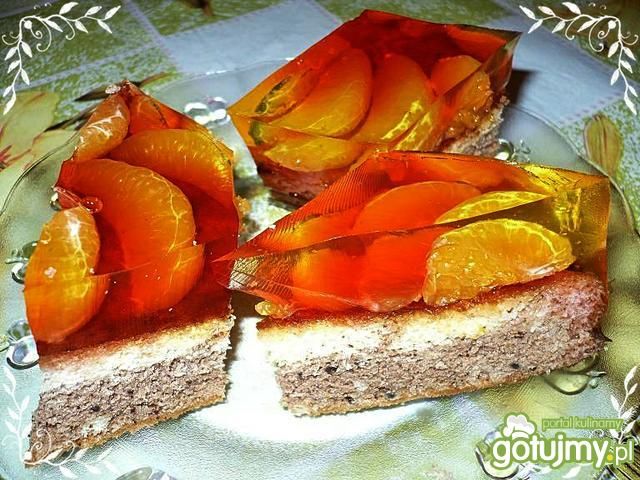 Ciasto mandarynkowe z galaretką Ciasto mandarynkowe z galaretką
